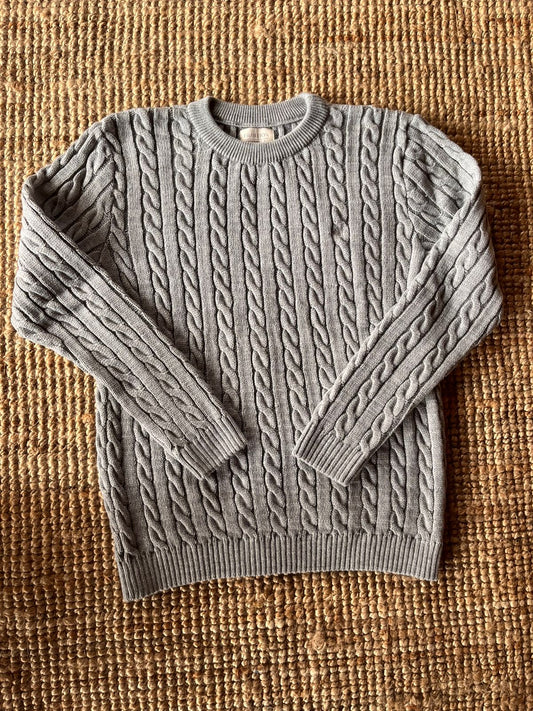 Saco Trenzado Cuello Redondo