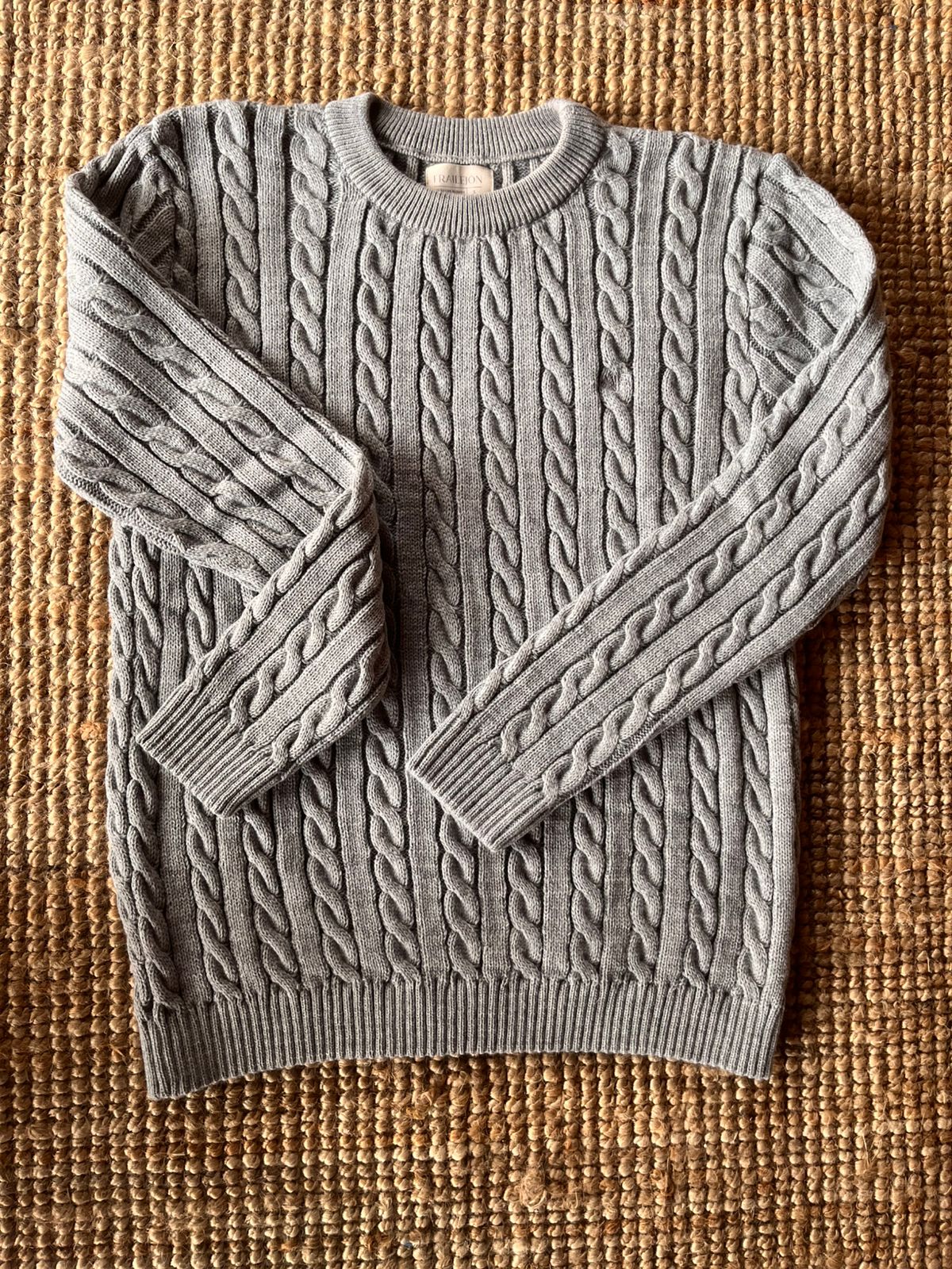 Saco Trenzado Cuello Redondo